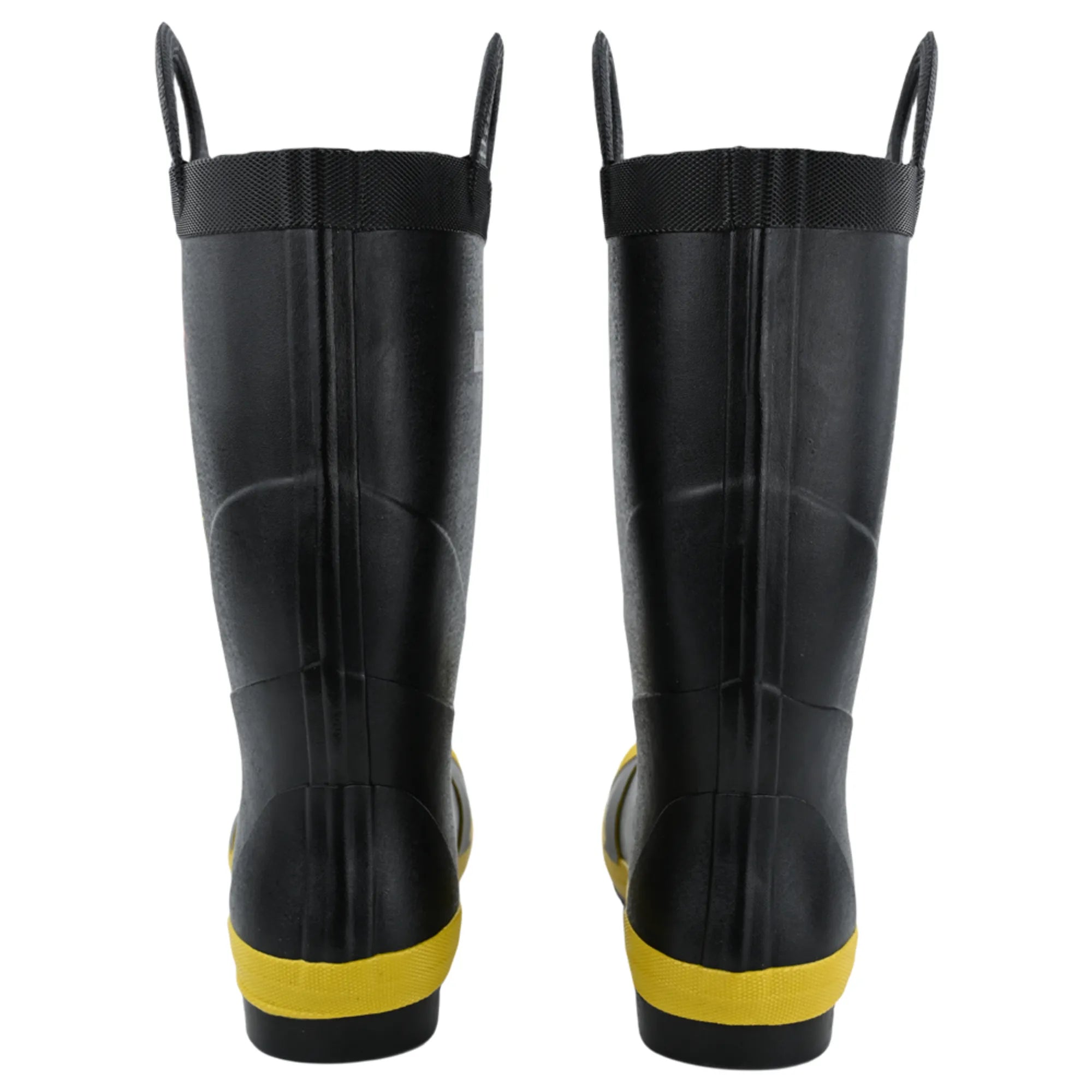 Nuevo Estilo Negro Resistente Certificado EN15090 con Cabeza de Acero y Suela de Acero Botas de Goma para Bomberos (RJX-AB-BF01)