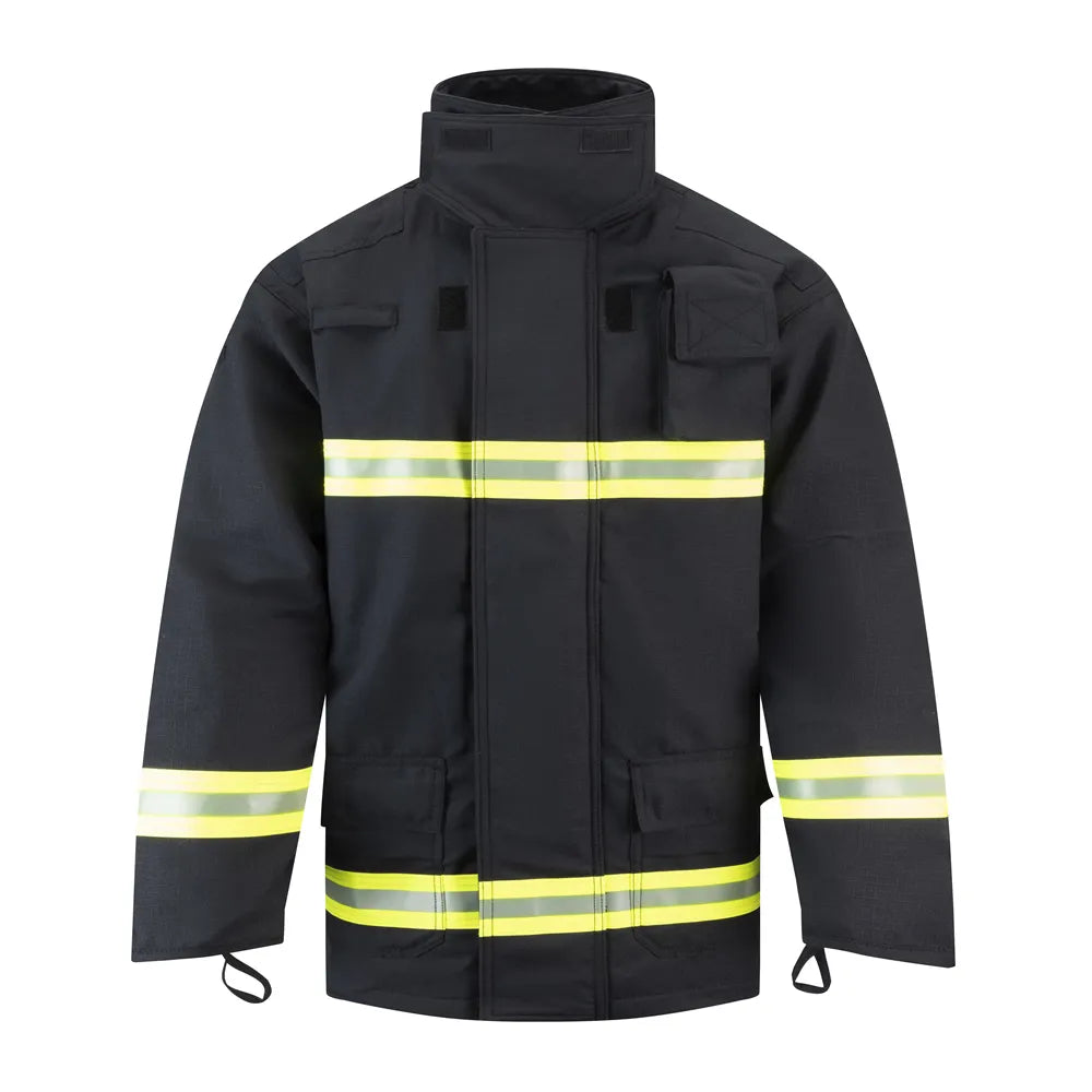 CERTIFICADO EN469 Estilo-14 Rodillas y codos modificados más resistentes al desgaste Trajes de Bomberos de Cuatro Capas (ZFMH-AB-14A)