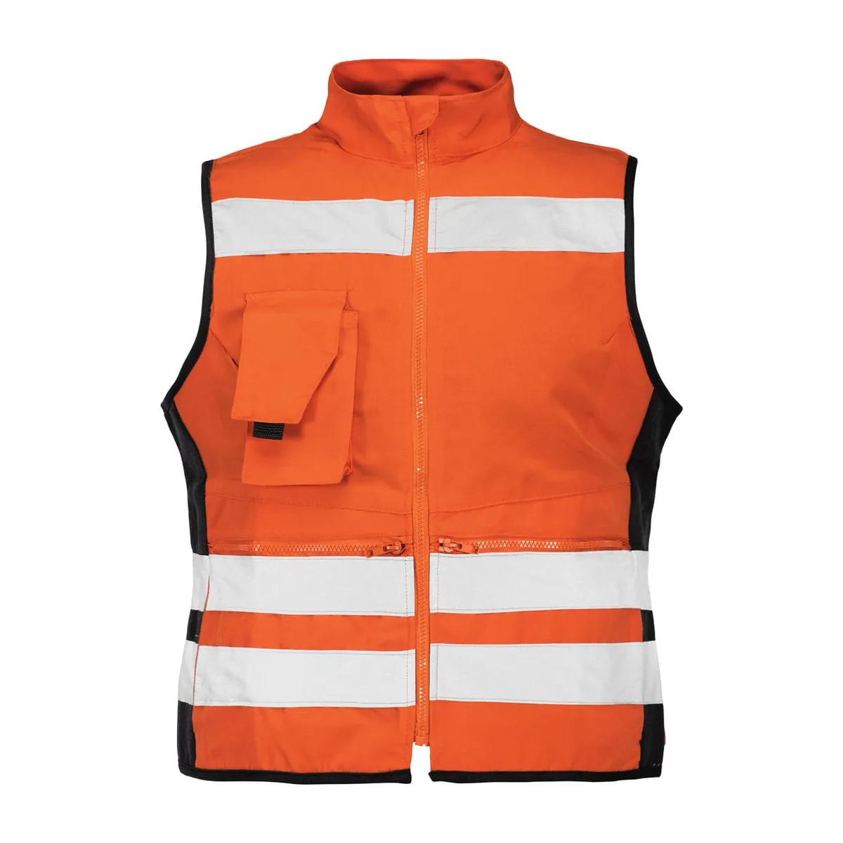 Chaleco Geólogo Canvas Naranjo Mujer Reflectante 360° GERF®