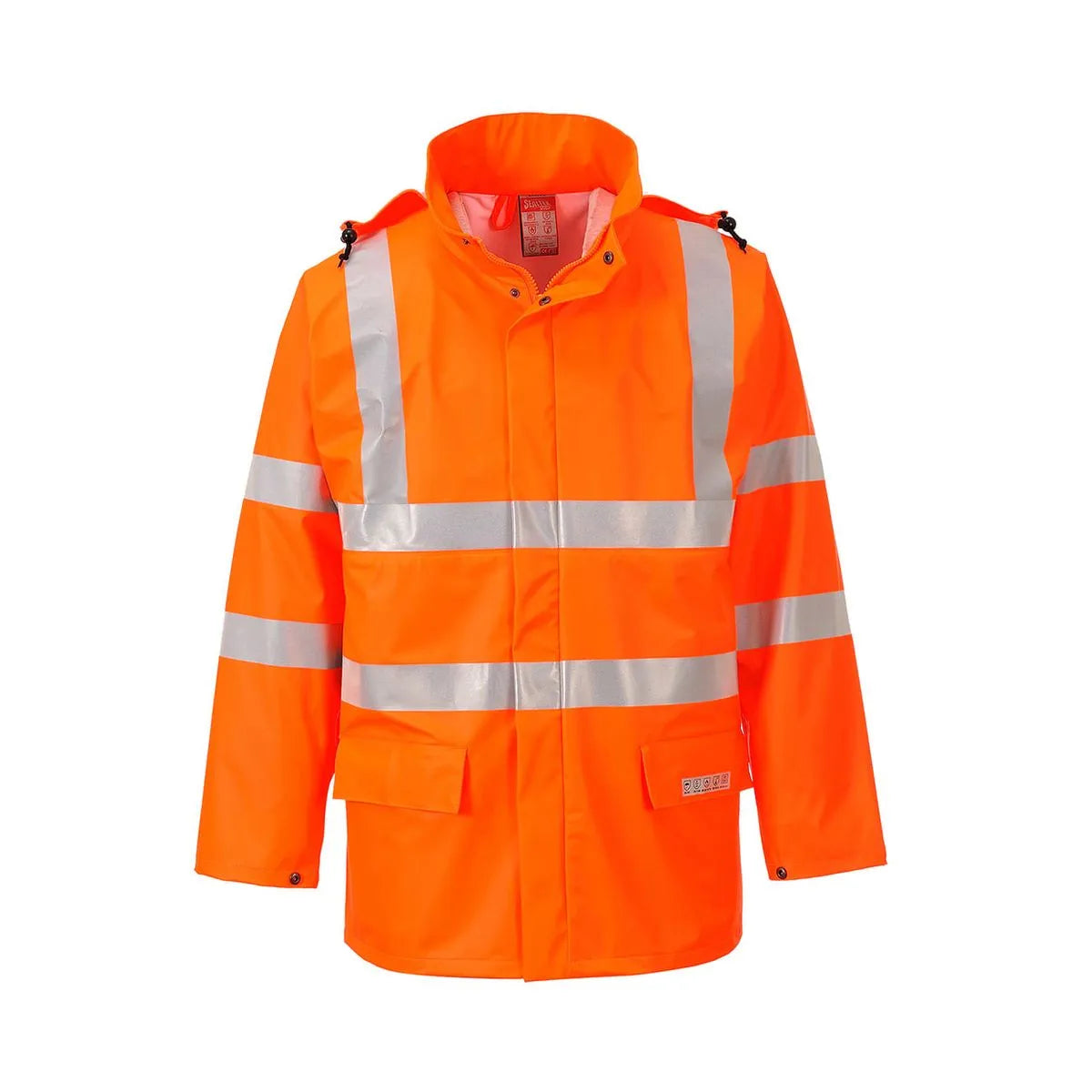 Chaqueta Impermeable Ignífuga PU de Alta Visibilidad GERF®