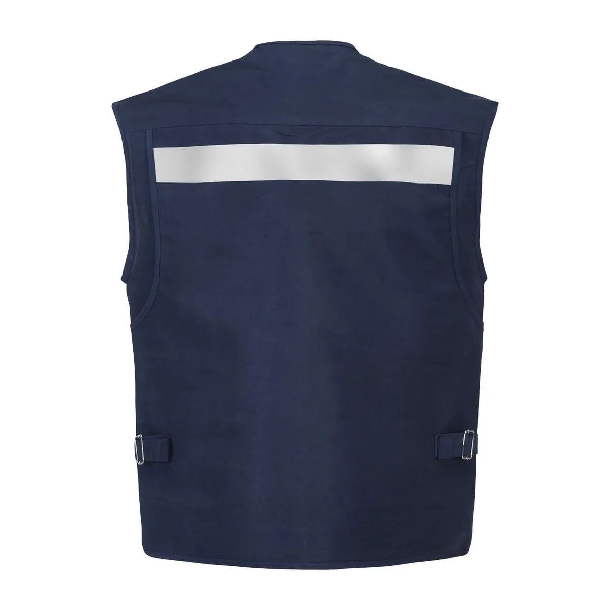 Chaleco Geólogo Poplin Azul con Reflectante GERF®