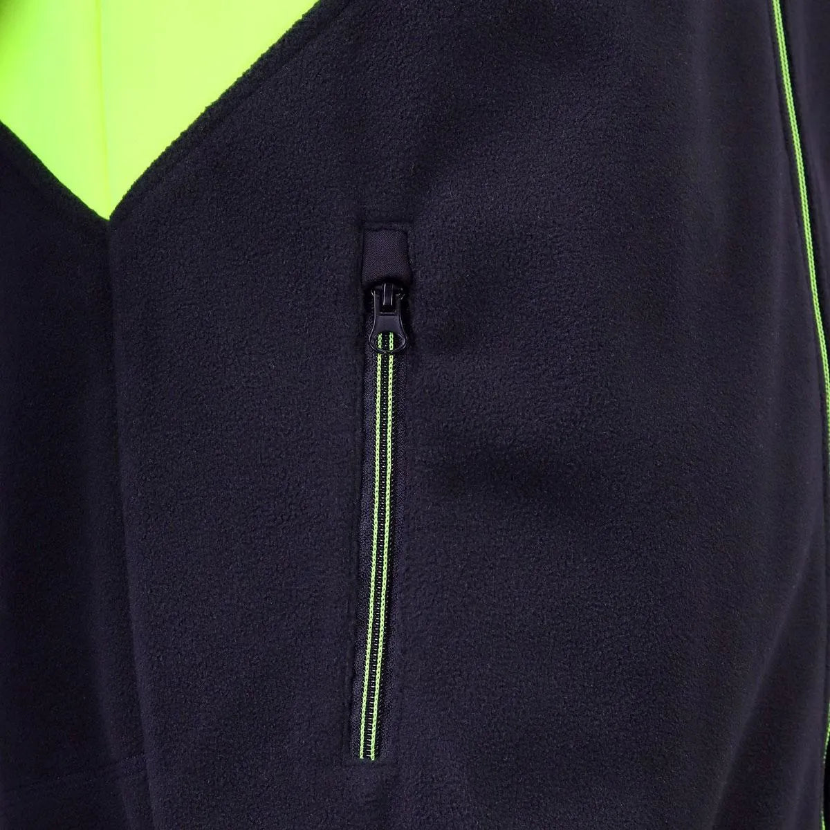 Chaqueta Micropolar con Paneles Softshell Hi Viz y Detalles Reflectantes GERF®