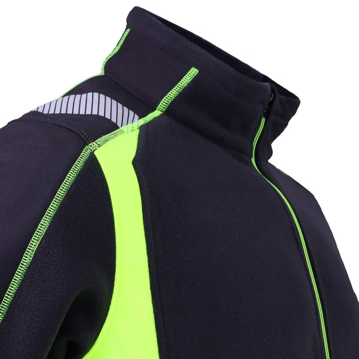 Chaqueta Micropolar con Paneles Softshell Hi Viz y Detalles Reflectantes GERF®