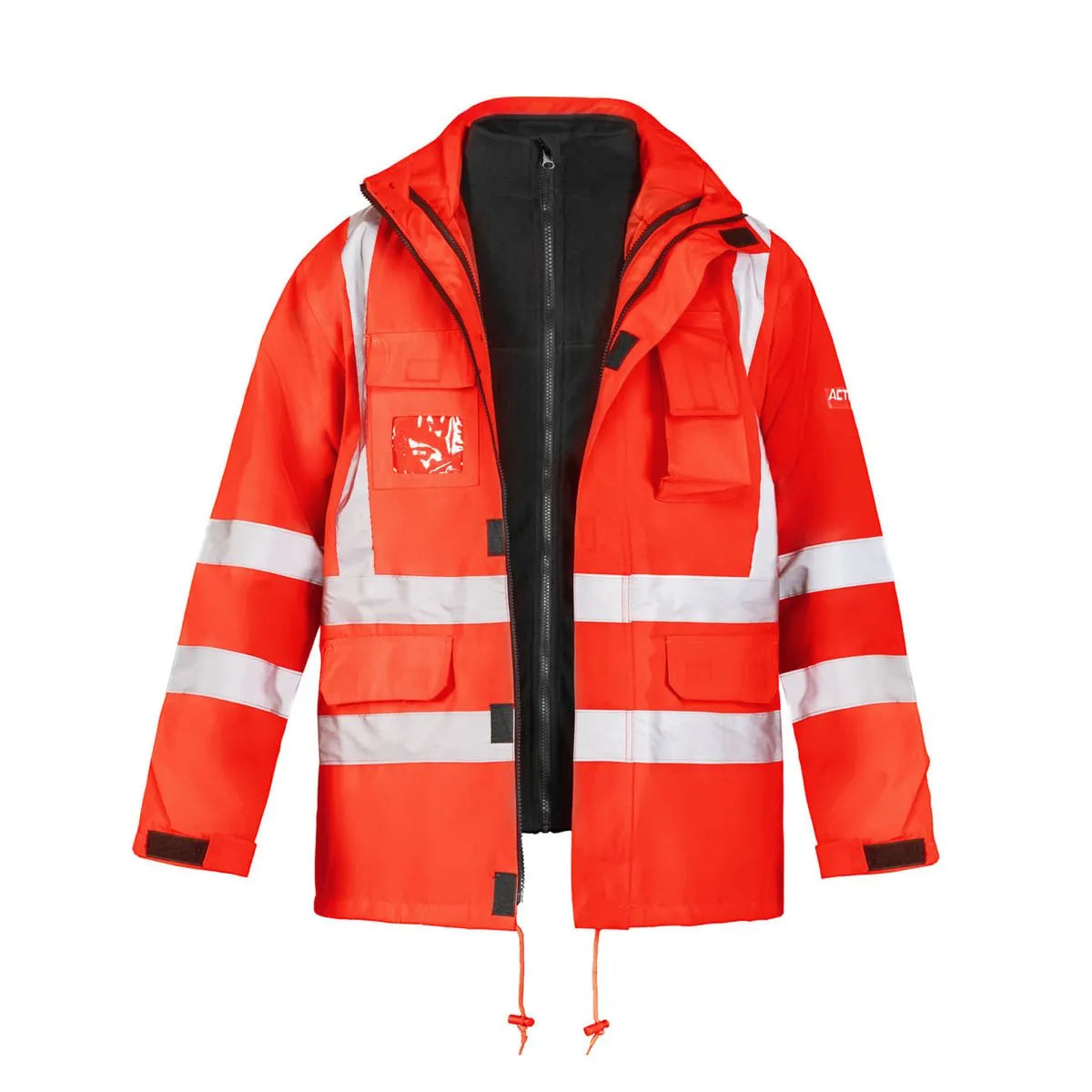 Parka 3 en 1 de Alta Visibilidad con Polar Desmontable GERF®