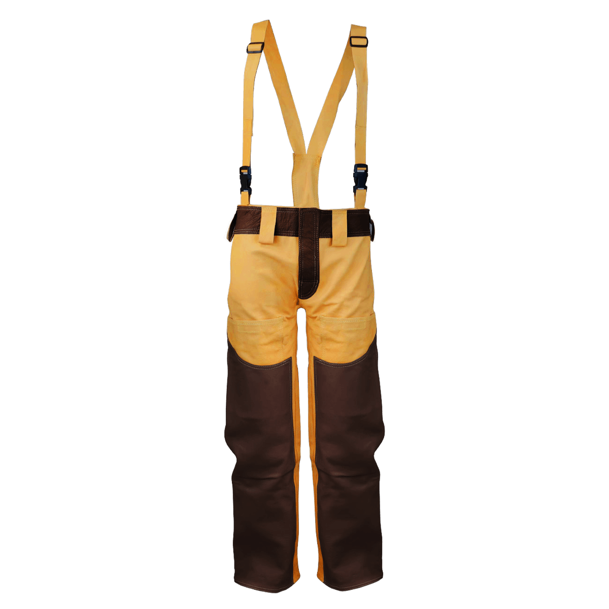 Pantalón de Soldador en Cuero con Tirantes Ajustables GERF®