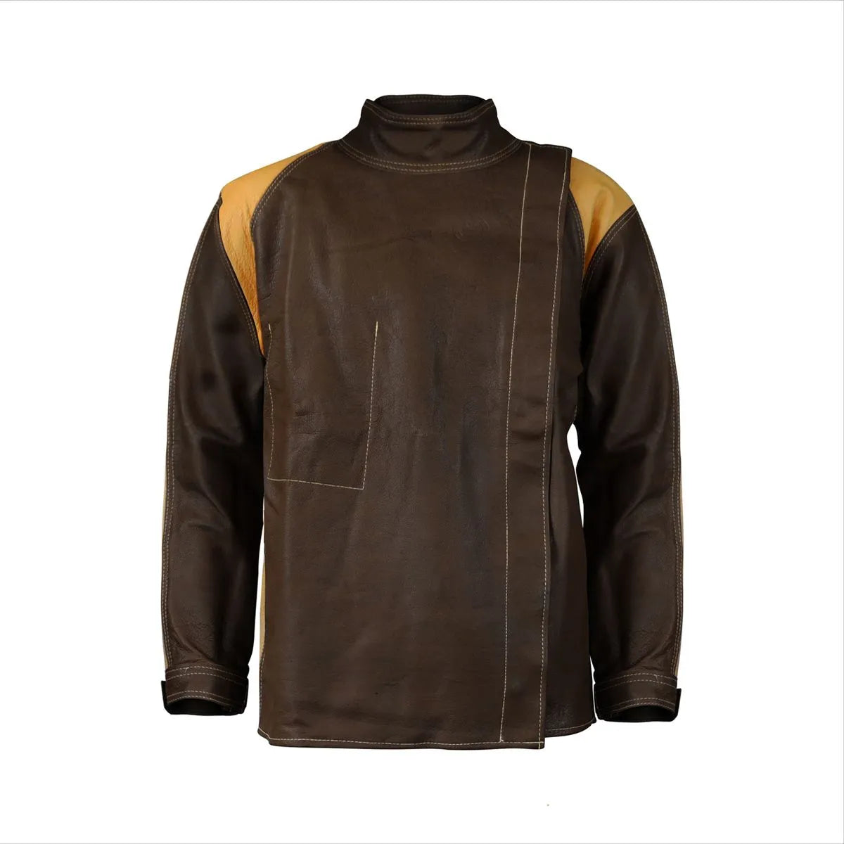 Chaqueta de Cuero para Soldador con Costuras Kevlar GERF®