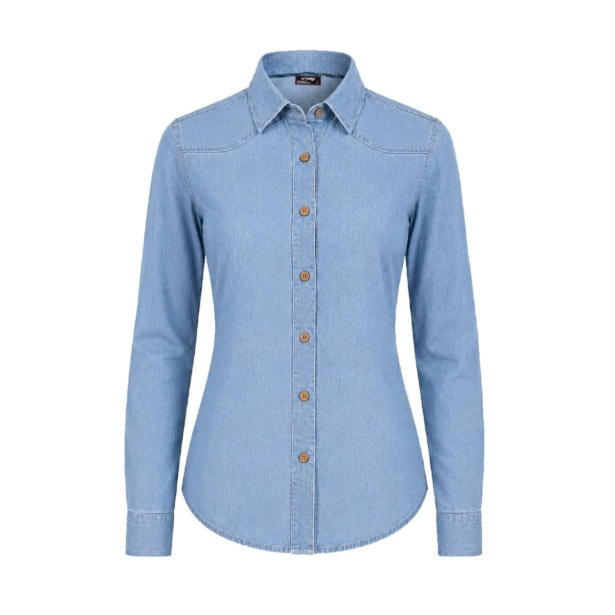 Blusa de Mezclilla Antiestática Slim Fit de Manga Larga GERF®