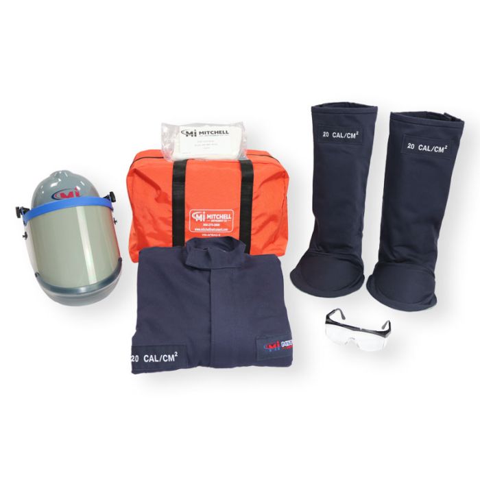 Kit de Seguridad Mitchell Arc Flash 20 Cal - Abrigo y Mallas HRC 2 GERF®