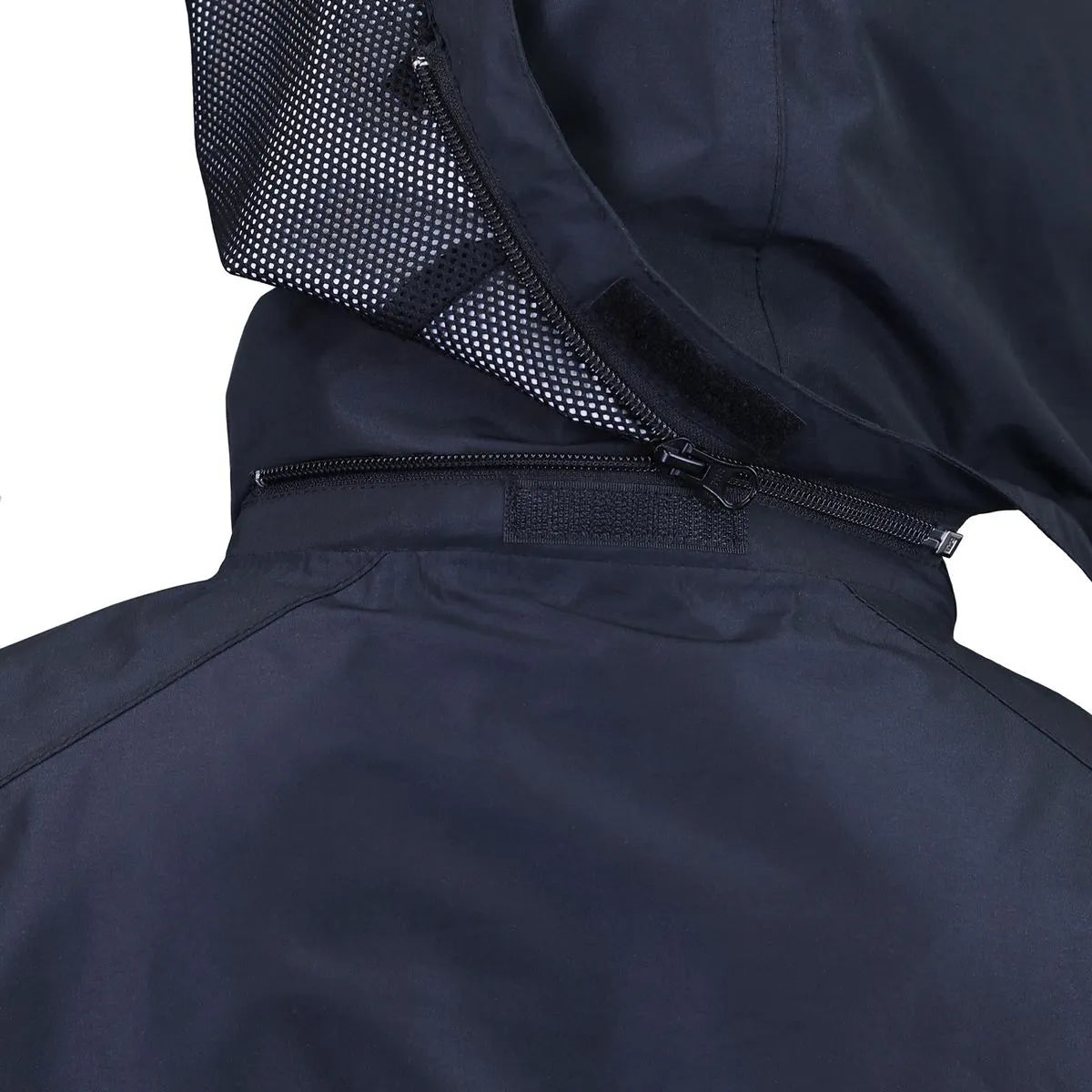 Chaqueta Cortaviento Impermeable en Poliéster con Gorro Desmontable GERF®