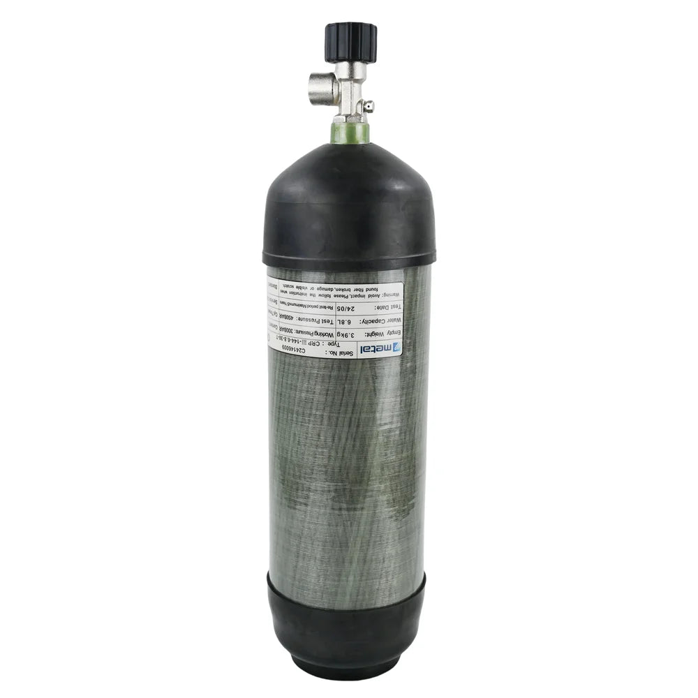 GERF® Cilindro de fibra de vidrio de carbono de 6.8L certificado EN 12245