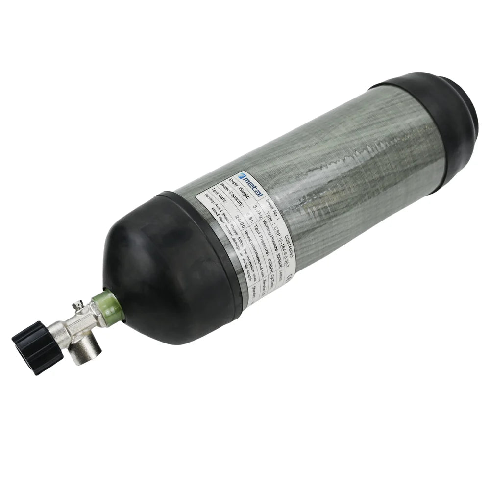 GERF® Cilindro de fibra de vidrio de carbono de 6.8L certificado EN 12245