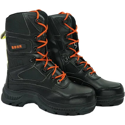 Botas Ligeras de Cuero para Bomberos de Emergencia (RJX-AB-Y)