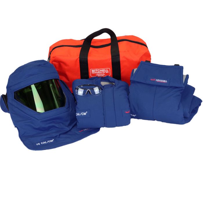 Kit de Seguridad Mitchell Arc Flash 74 Cal - Chaqueta y Peto HRC 4 GERF®