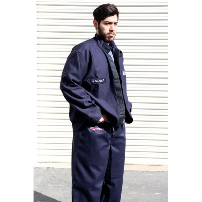 Kit de protección contra arco eléctrico Mitchell 8 Cal - Chaqueta y pantalón con protector facial - HRC 2 GERF®