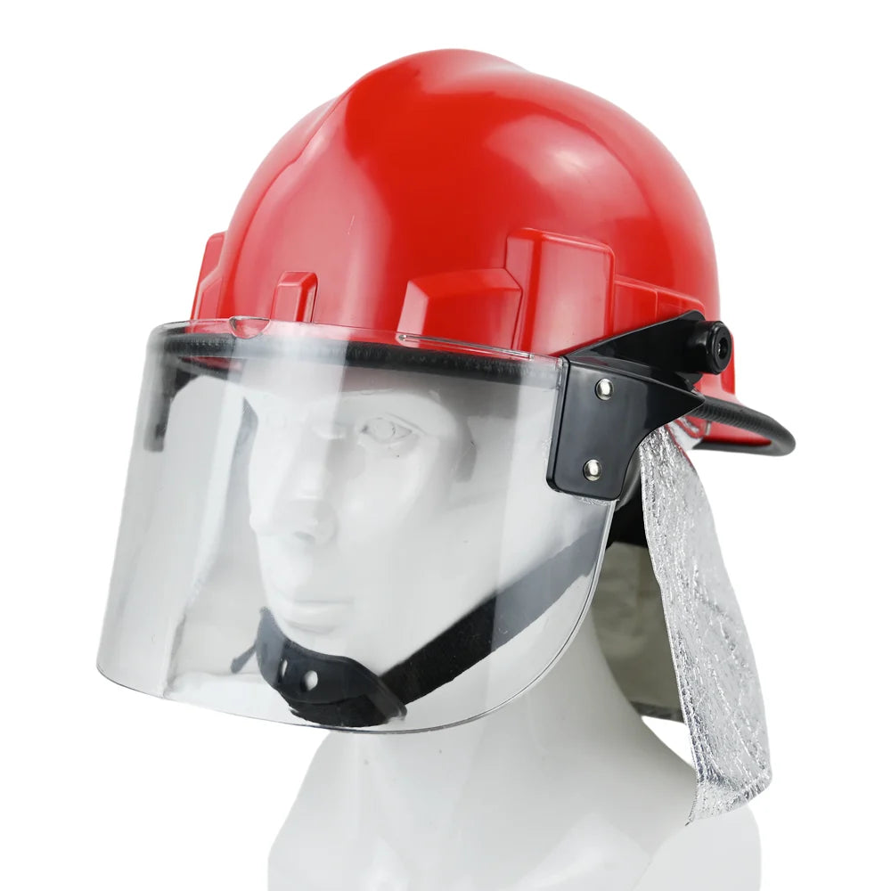 GERF® CASCO DE INCENDIOS ANBEN FIRE Lente Extra Grande Barato ABS Estilo Coreano de Entrenamiento
