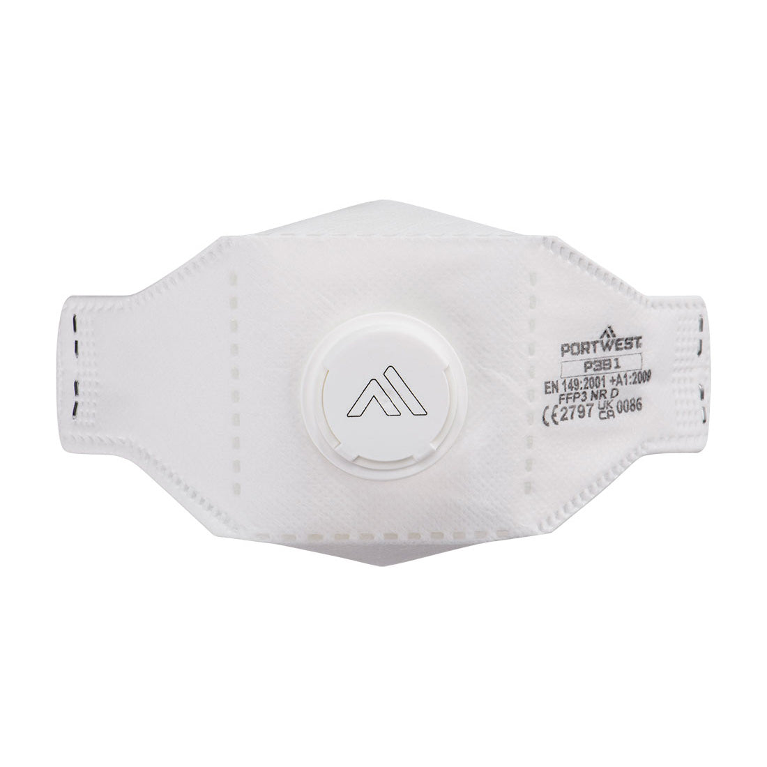 Mascarilla EAGLE Dolomite plegada plana con válvula FFP3 (Pack de 10) GERF®