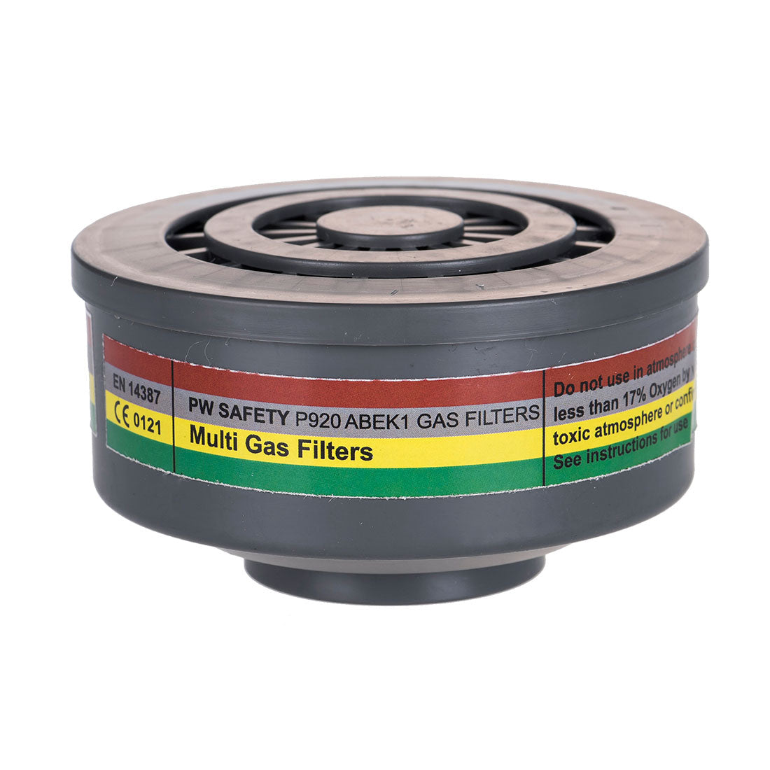 Filtro de gases ABEK1 con conexión de rosca especial (pack 4) GERF®