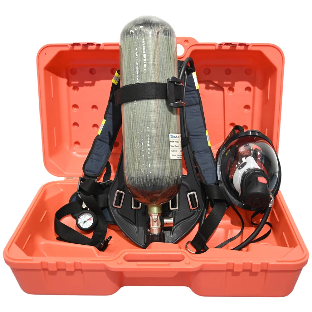 GERF® Cilindro de fibra de vidrio de carbono de 6.8L certificado EN137 SCBA