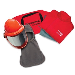 Kit de seguridad Salisbury 8 Cal Abrigo y peto AS1000 Protector facial PrismShield GERF®