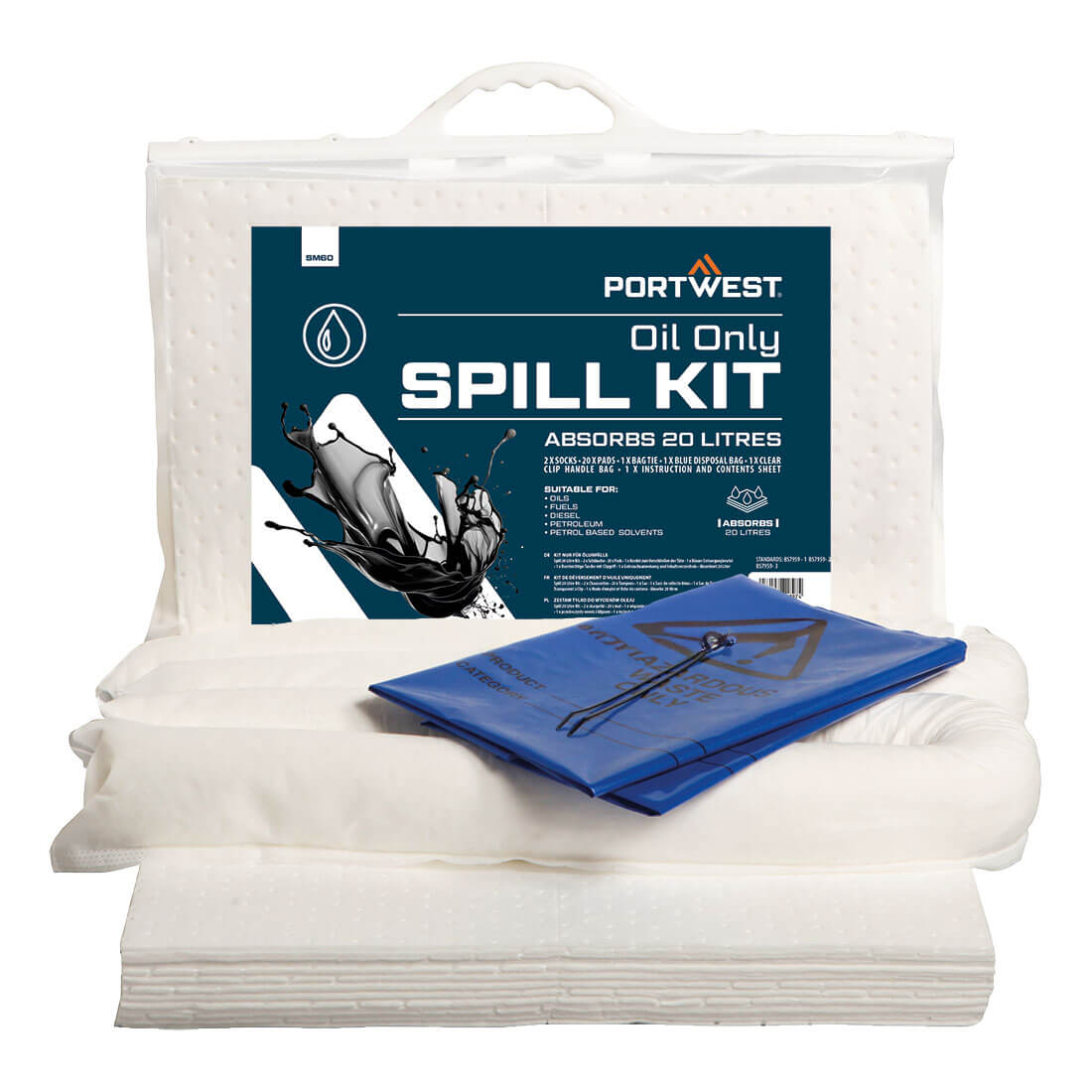 Kit de Derrames Solo para Aceite de 20 Litros GERF®