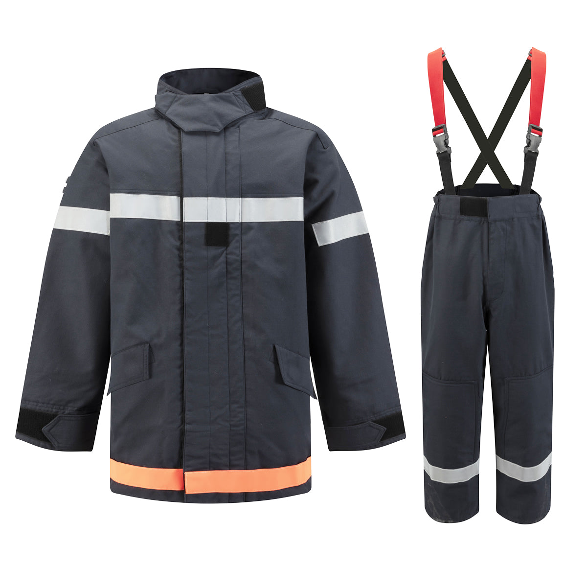 GERF® CERTIFICADO EN469 ESTILO OEM ESTILO FRANCIA CHALECO DE 4 CAPAS PANTALONES DE UNA CAPA