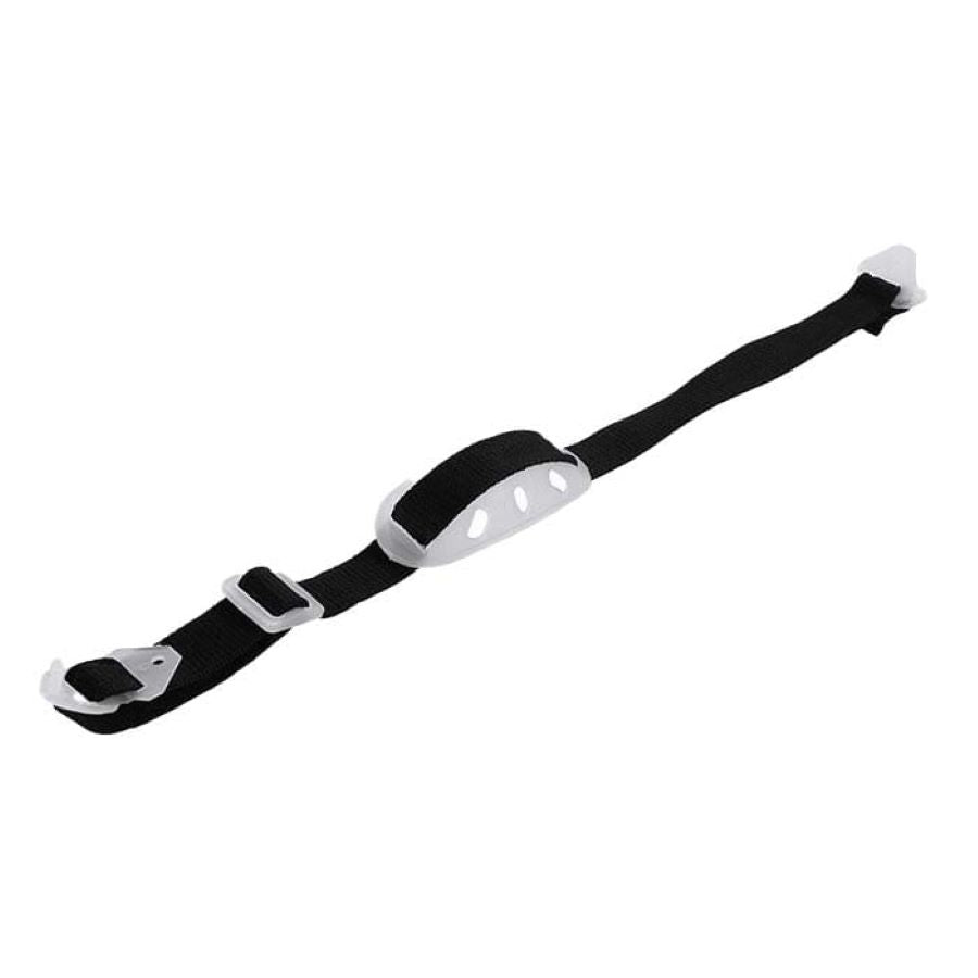 Barboquejo ajustable GERF SAFETY de color negro para cascos y gorras de seguridad con clips de sujeción.
