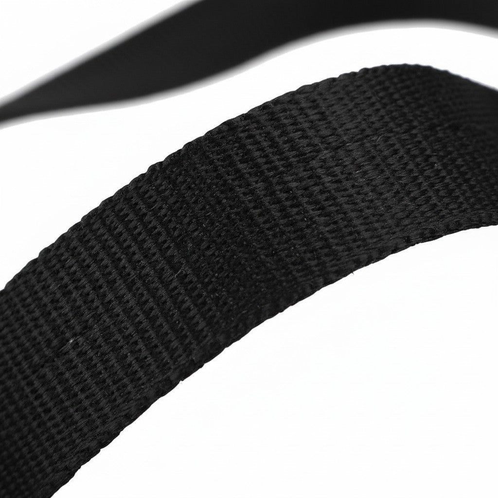 Correa de barbilla negra ajustable GERF SAFETY para cascos y gorras de seguridad con tejido resistente