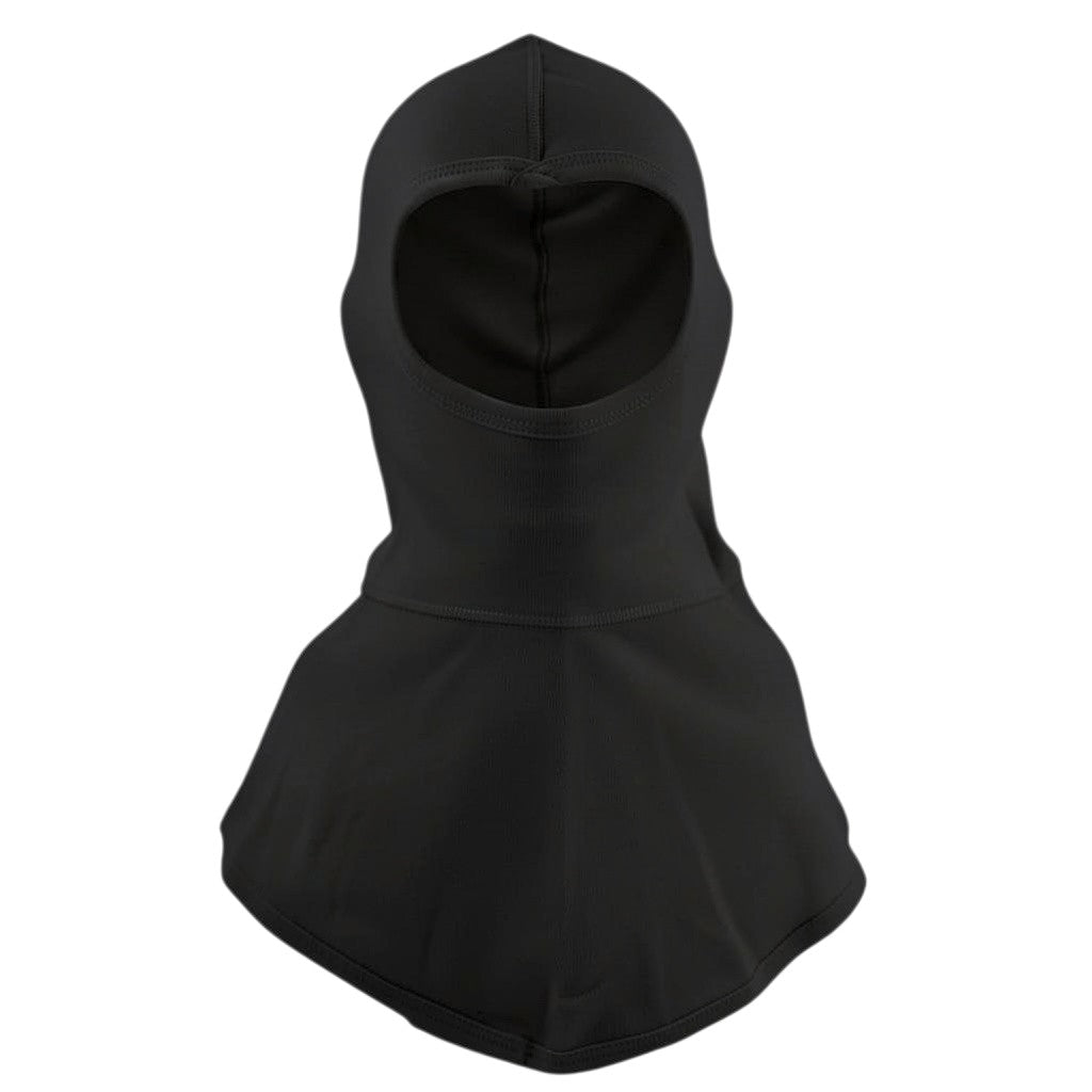Capucha ignífuga GERF SAFETY de doble capa Nomex IIIA en color negro con protección para cuello y hombros, norma EN13911
