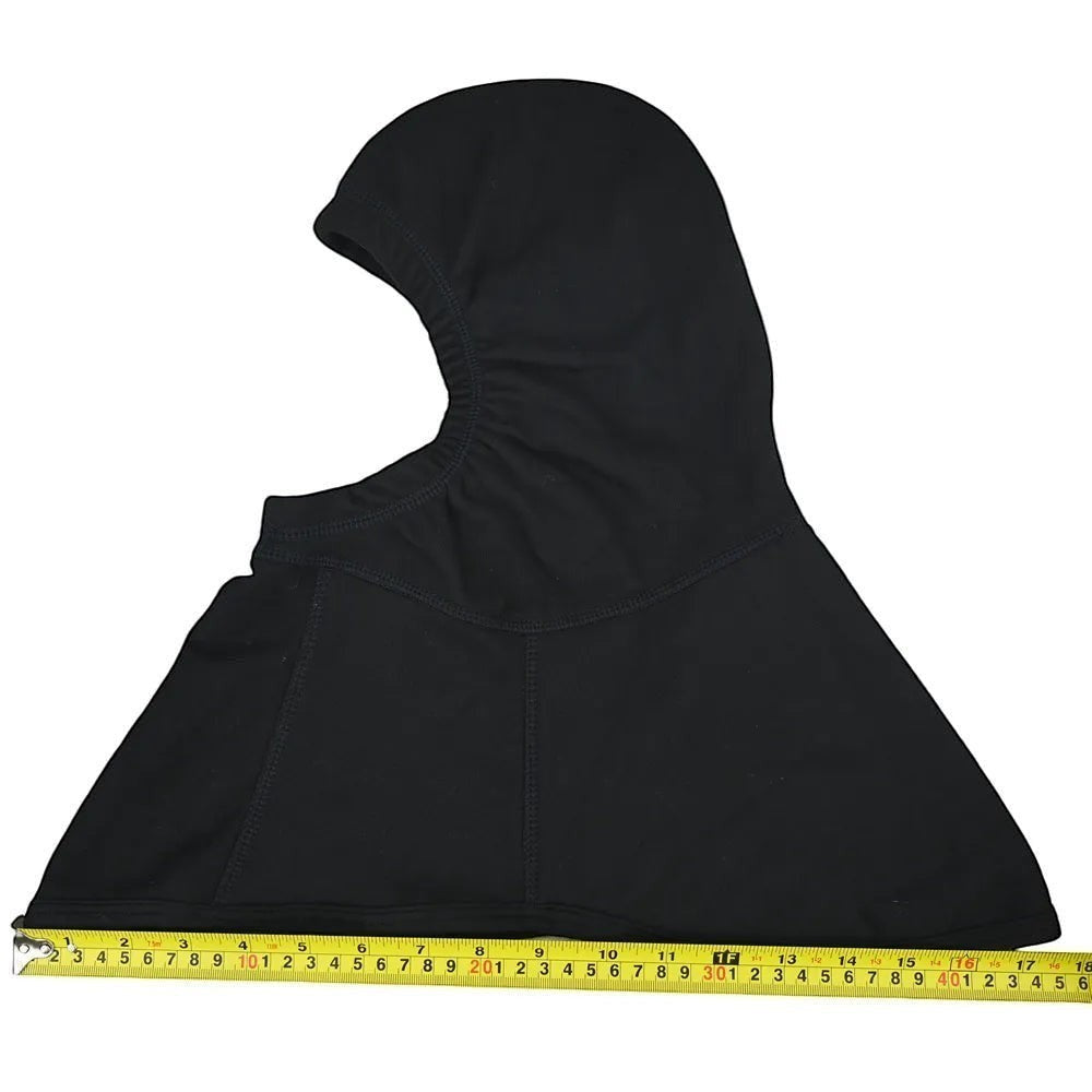 Capucha ignífuga GERF SAFETY de doble capa Nomex IIIA en color negro con diseño ergonómico para bomberos.