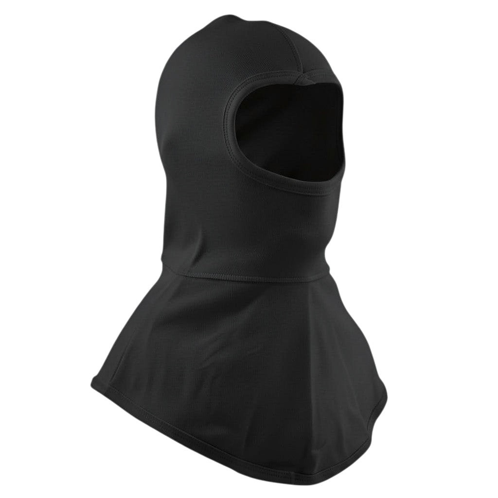 Capucha ignífuga GERF SAFETY de doble capa Nomex IIIA en color negro con protección para cuello y hombros.