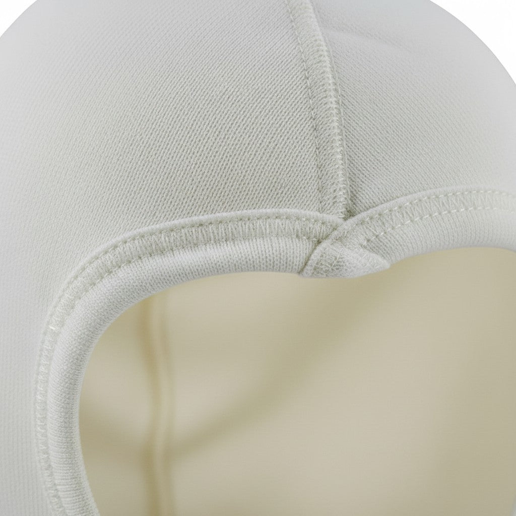 Capucha ignífuga GERF SAFETY de Nomex IIIA doble capa en color blanco con costuras planas reforzadas