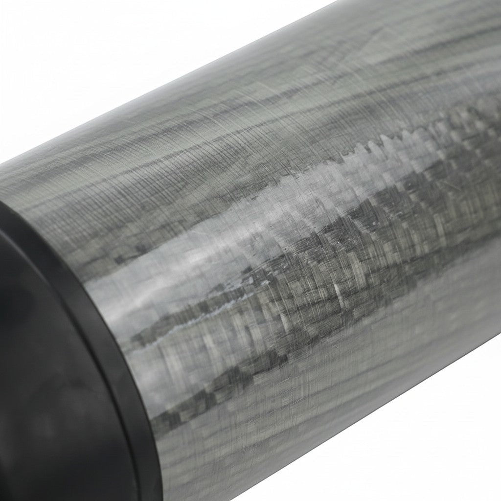 Cilindro de fibra de carbono GERF SAFETY de 6.8L para equipos SCBA con acabado texturizado gris oscuro
