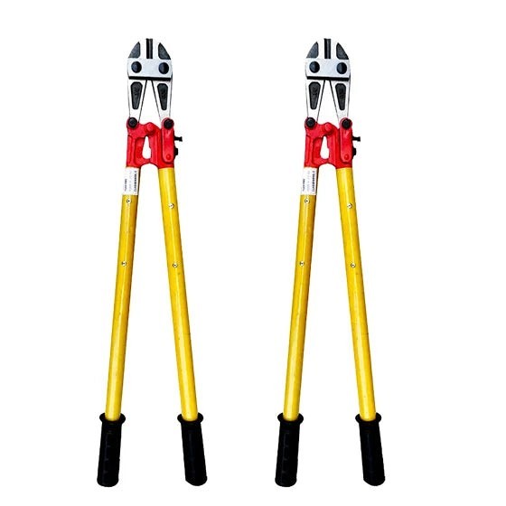 Cizalla aislante GERF SAFETY de 5000V con mangos amarillos y hojas de acero para corte de cables eléctricos.