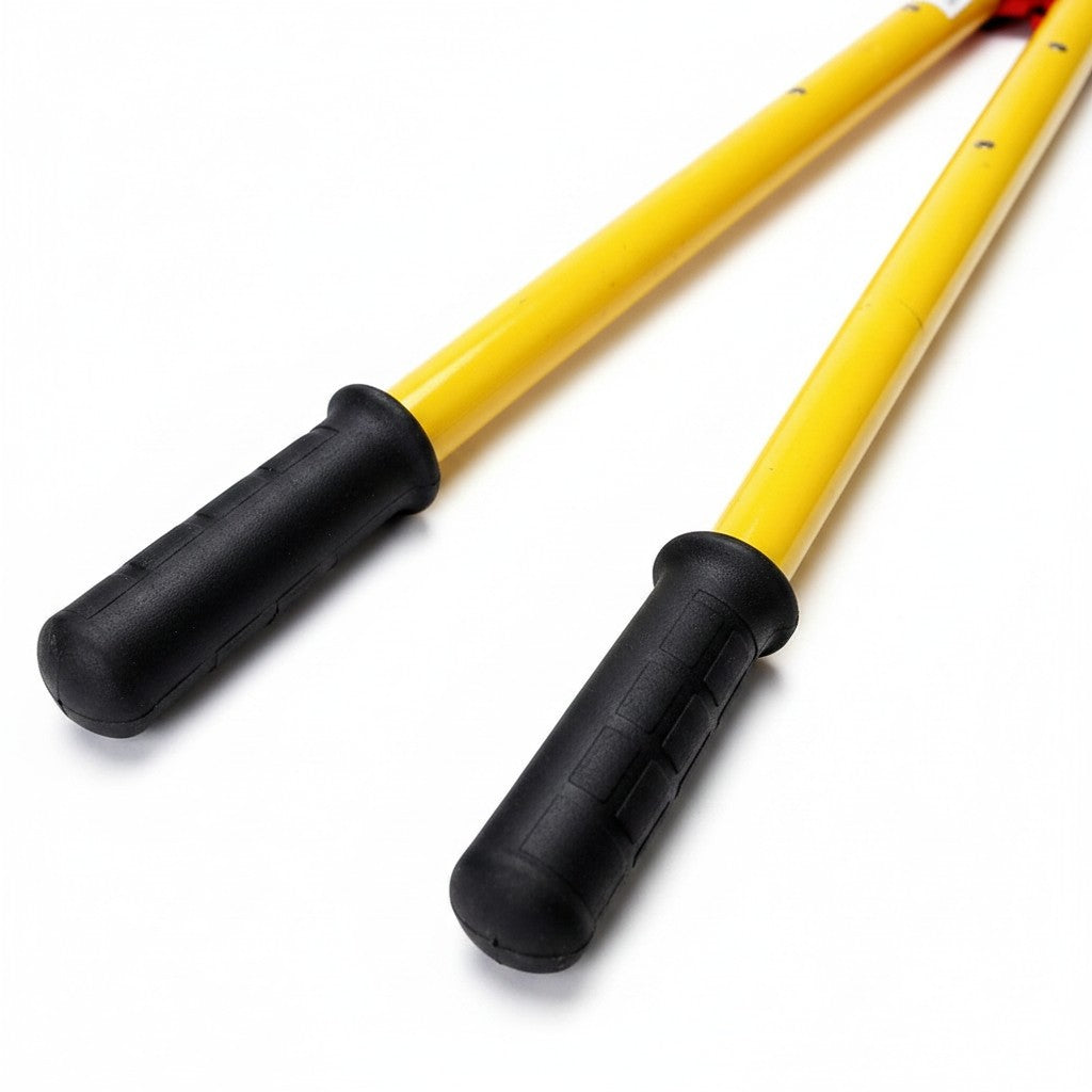 Cizalla aislante GERF SAFETY de color amarillo con mangos antideslizantes para corte de cables eléctricos de 5000V