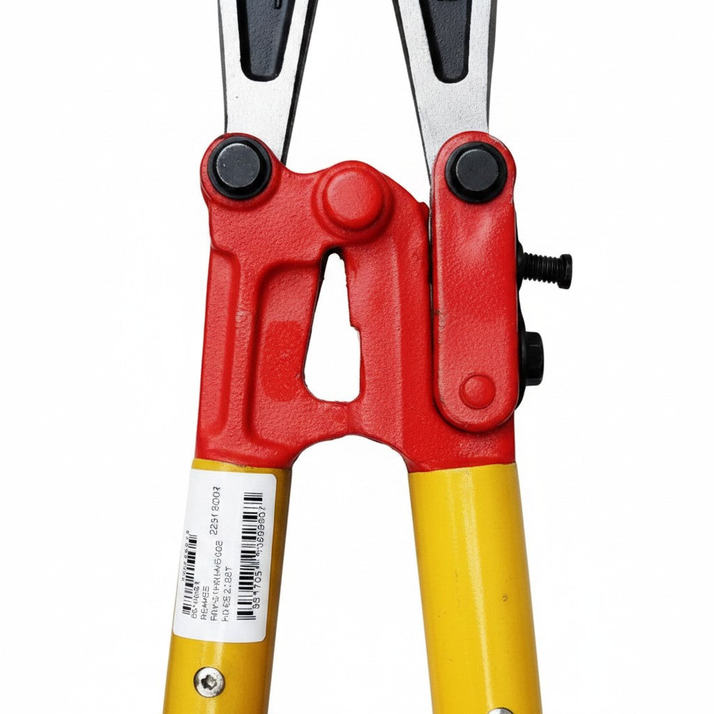 Cortador aislante GERF SAFETY de 5000V con hojas de acero manganeso y mangos amarillos para bomberos.