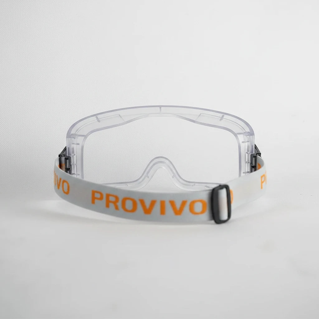 Gafas de protección GERF SAFETY con lente transparente de policarbonato y banda elástica ajustable para bomberos