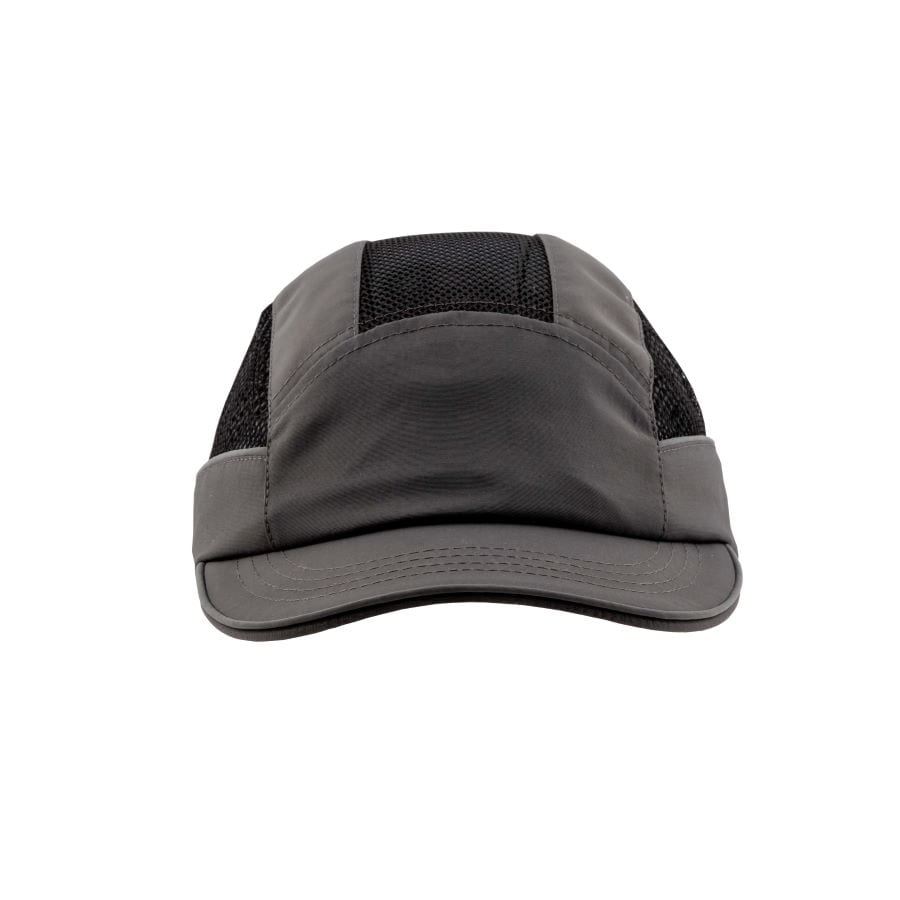 Gorra de seguridad GERF SAFETY gris con visera de 5 cm, carcasa ABS y paneles de malla para hiperventilación