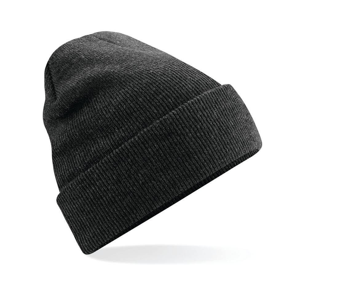 Gorro protector de trabajo GERF SAFETY de punto acrílico negro con certificación EN 812 para seguridad laboral