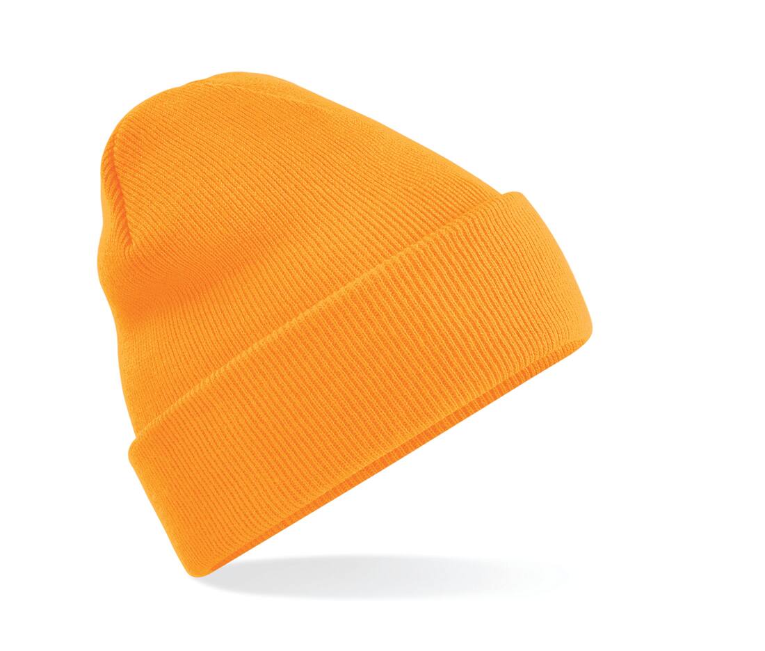 Gorro protector de trabajo GERF SAFETY naranja neón de acrílico con certificación EN 812 para seguridad laboral