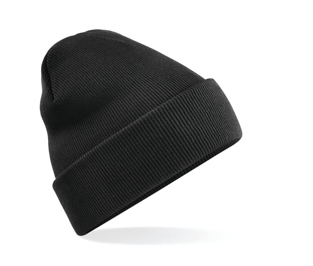 Gorro protector de trabajo negro GERF SAFETY de acrílico con certificación EN 812 para seguridad industrial