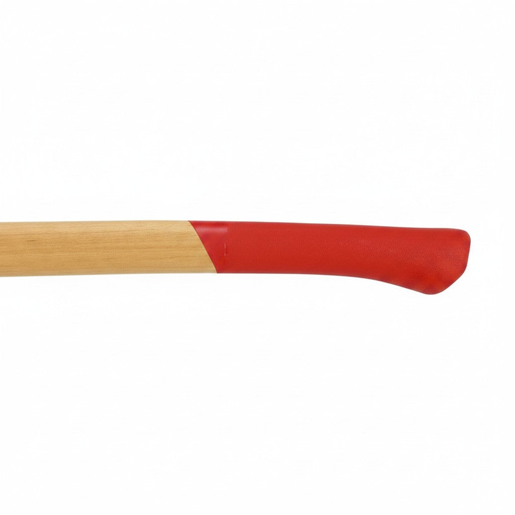 Mango de hacha GERF SAFETY de madera de sauce con empuñadura ergonómica roja para mayor agarre y seguridad