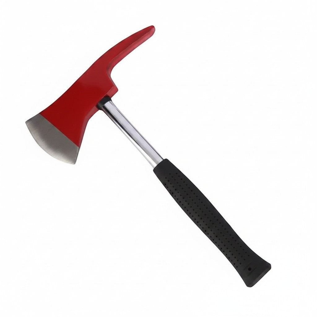 Hacha de cinturón GERF SAFETY roja de acero inoxidable con mango antideslizante para bomberos y rescate