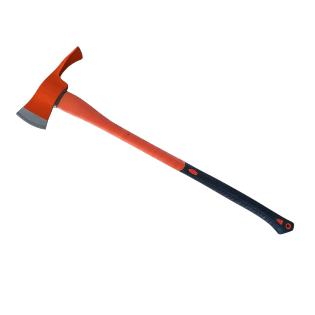 Hacha Pulaski GERF SAFETY con cabeza de acero al carbono y mango ergonómico de fibra de vidrio en color rojo