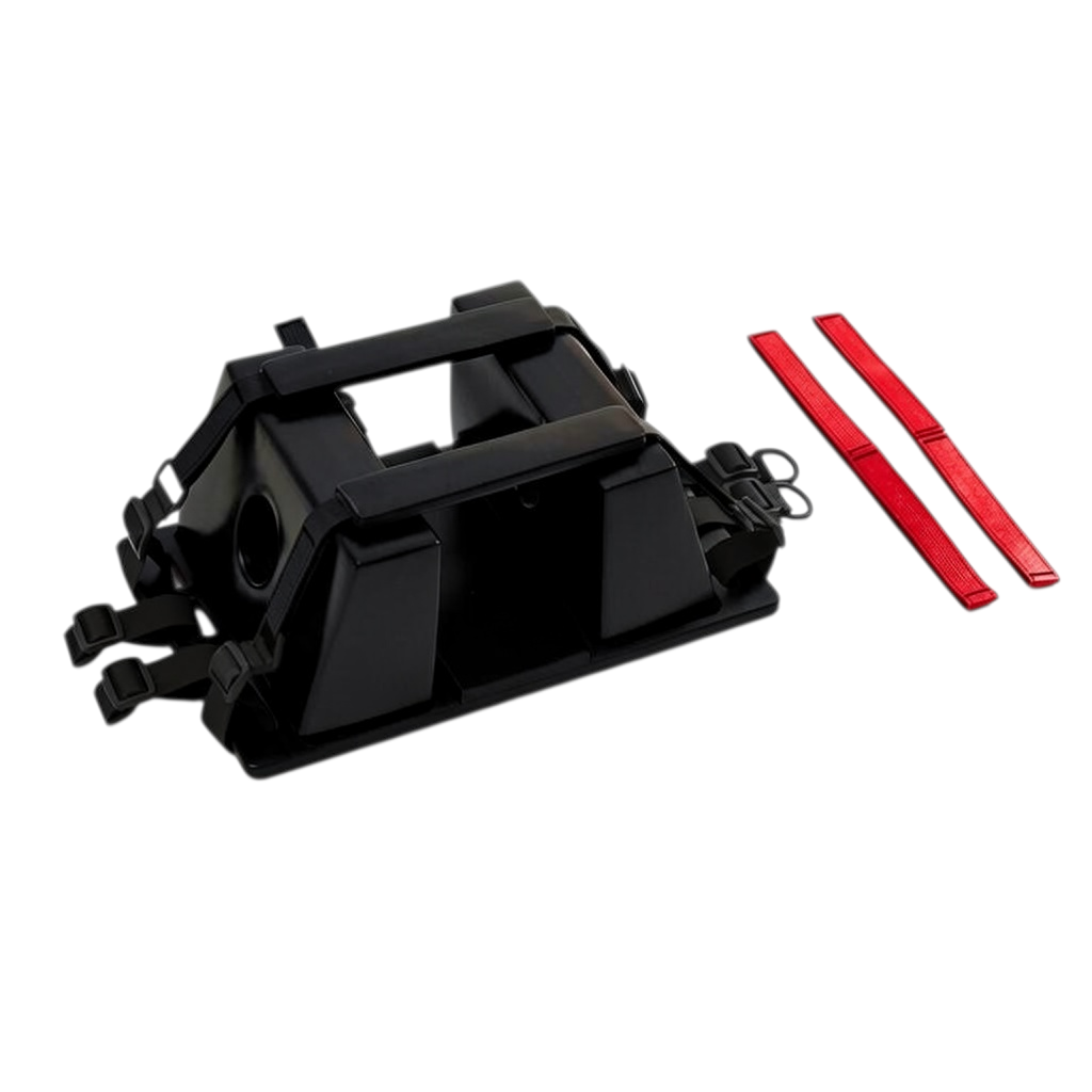 Inmovilizador de cabeza GERF SAFETY negro de EPDM y PU, ligero y sin metal, ideal para rescate y radiología.