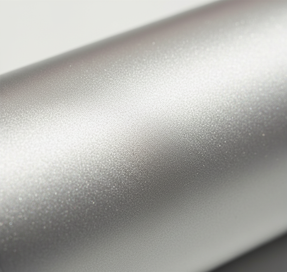 Detalle de la superficie de aluminio plateado de la linterna GERF SAFETY a prueba de explosiones