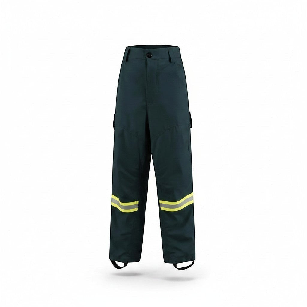 Pantalón de combate forestal GERF SAFETY en color azul marino con bandas reflectantes 3M y diseño ergonómico resistente.