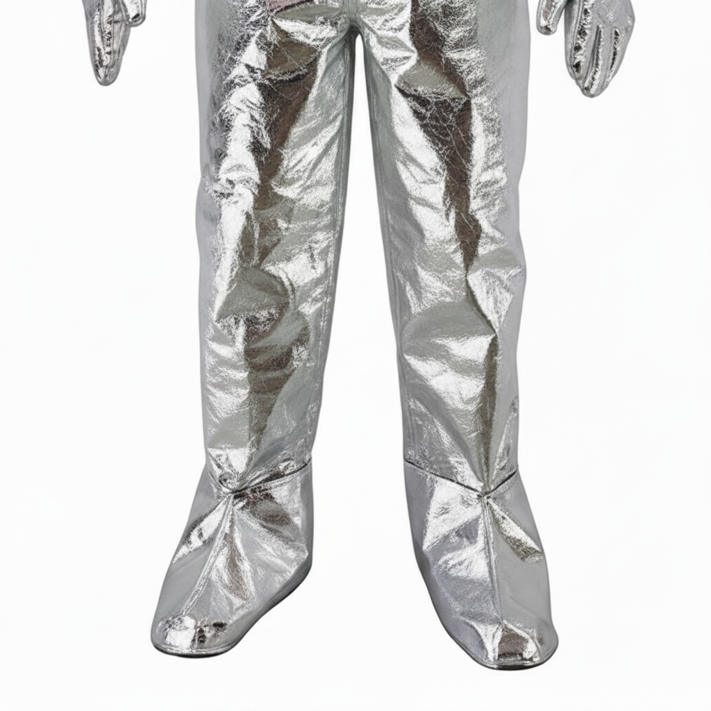 Traje de proximidad al fuego GERF SAFETY aluminizado color plata con protección térmica hasta 500 grados Celsius