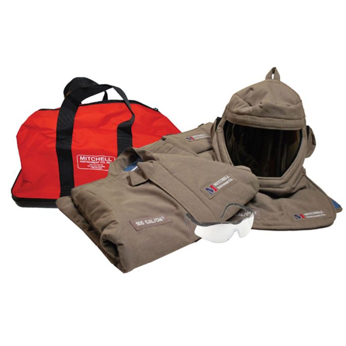 Kit de Seguridad Mitchell Arc Flash 100 Cal - Chaqueta y Peto HRC 4 GERF®