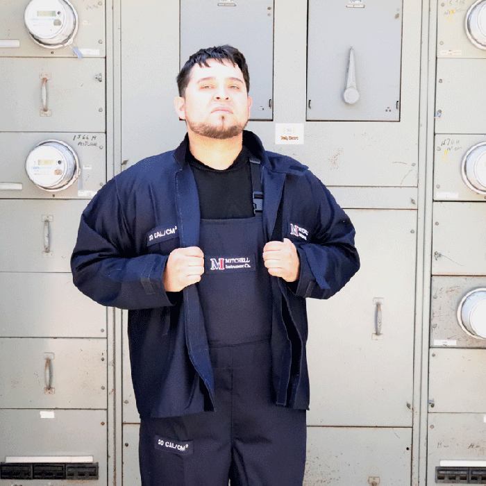 Kit de Seguridad Mitchell Arc Flash 20 Cal - Chaqueta y Peto HRC 2 GERF®