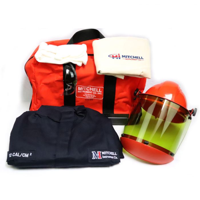 Kit de Protección Contra Arco Eléctrico Mitchell 12 Cal - Mono Completo con Protector Facial - HRC 2 GERF®